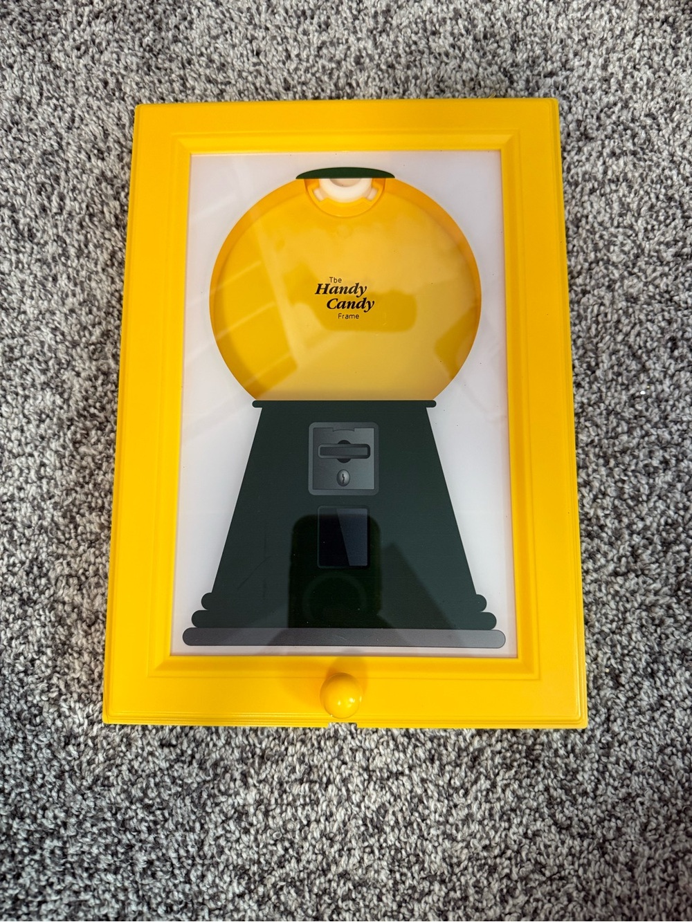Yellow Handy Candy Dispensor Frame NWOT